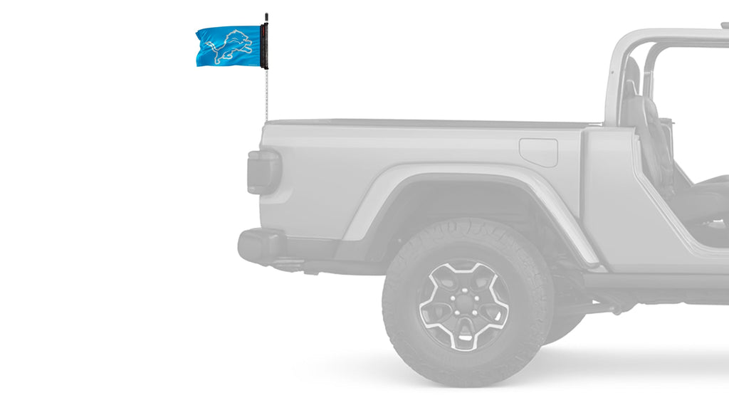 Detroit Lions 11"x17" Forever Wave Flag for Jeep Wrangler JLU 4-Door 2018-Present