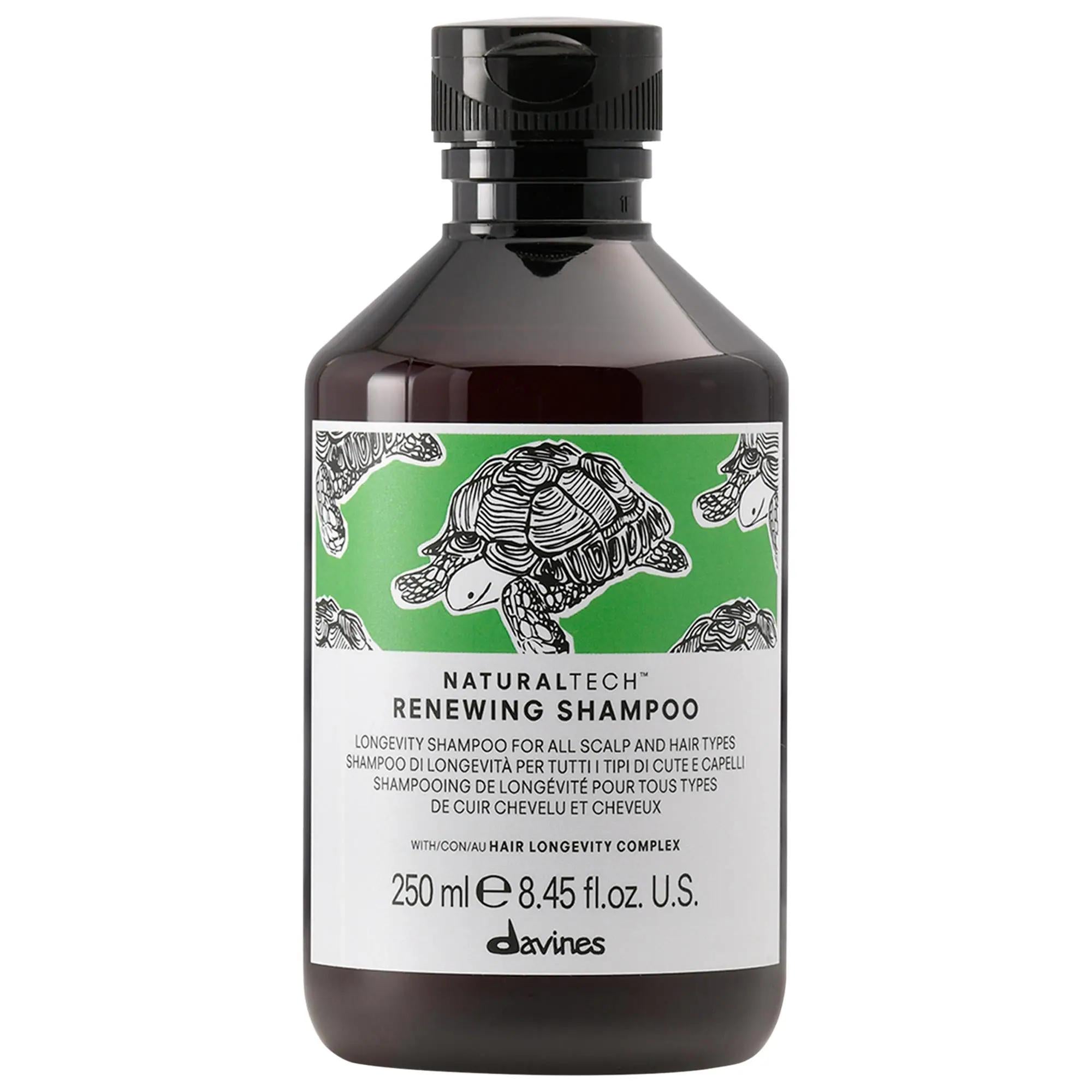 Renewing Shampoo: Sulfate-Free, Vegan & Antioxidant-Rich for Dry Scalp & Damaged Hair, Fine to Thick Hair Types