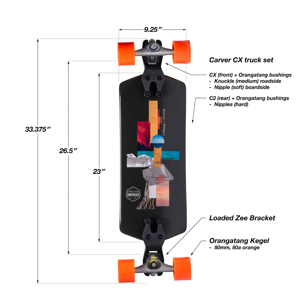 Loaded Fathom Drift Surfskate Complete