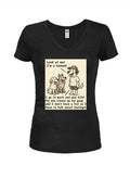 Look at me I'm a human! Juniors V Neck T-Shirt