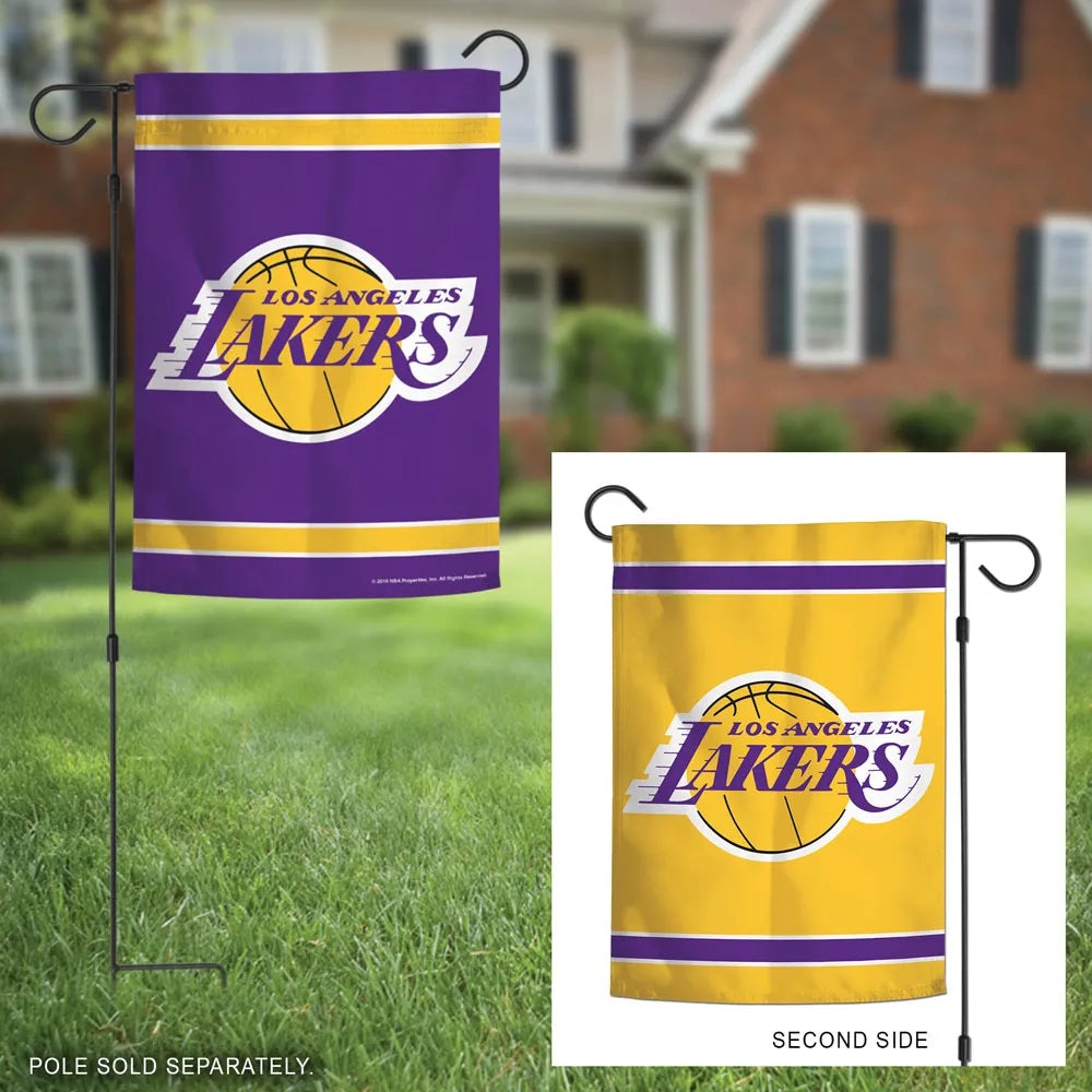 Los Angeles Lakers 2 Sided Purple Yellow Garden Flag