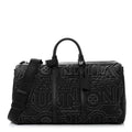 Louis Vuitton Nylon Embroidered Keepall Bandouliere 50 Black