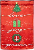 Love Joy Peace Christmas Garden Flag 2 Sided