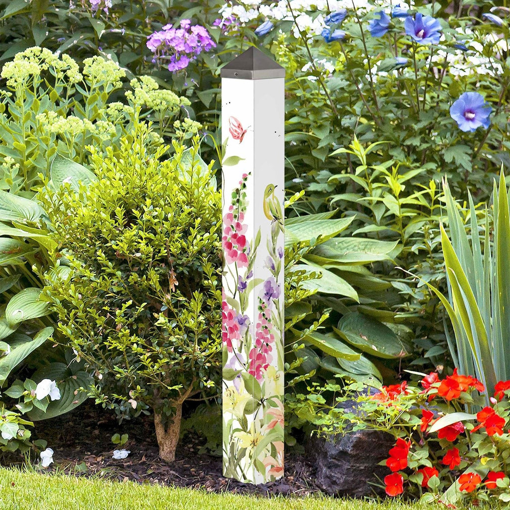Lupine Garden 40 Inch Art Pole