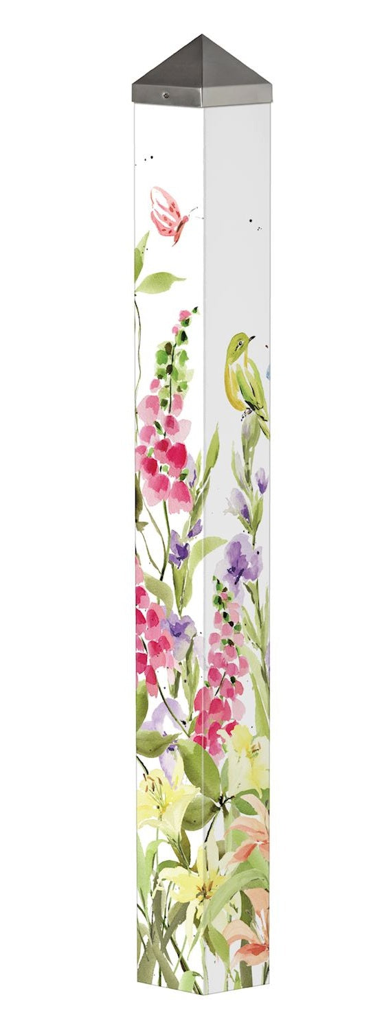 Lupine Garden 40 Inch Art Pole