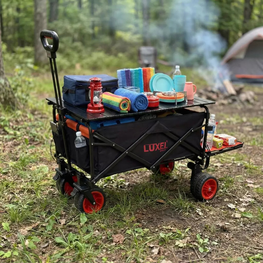 Electric Folding Wagon with Tank Wheels – LUXEL CEC-2BR