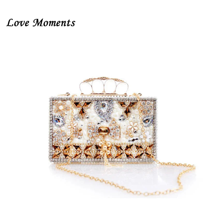 Luxury Beige Pearl Wedding Shoes with matching Bag.