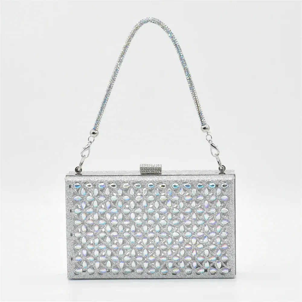 Luxury Rhinestone Italian Designer Shoes and Bags Set (Ascendancy).