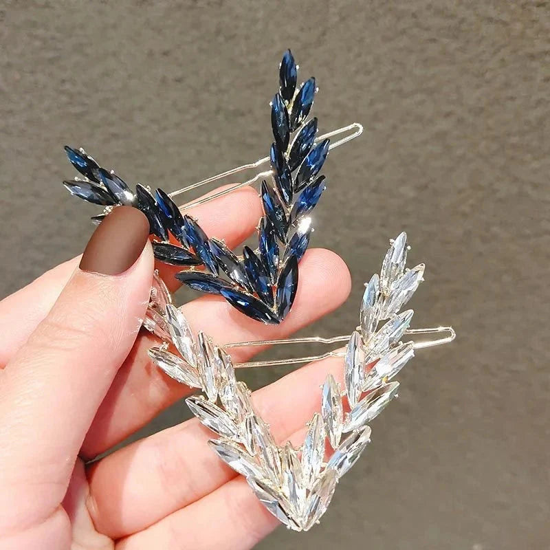 Luxury Shining V Shape Buckle Hairpins.