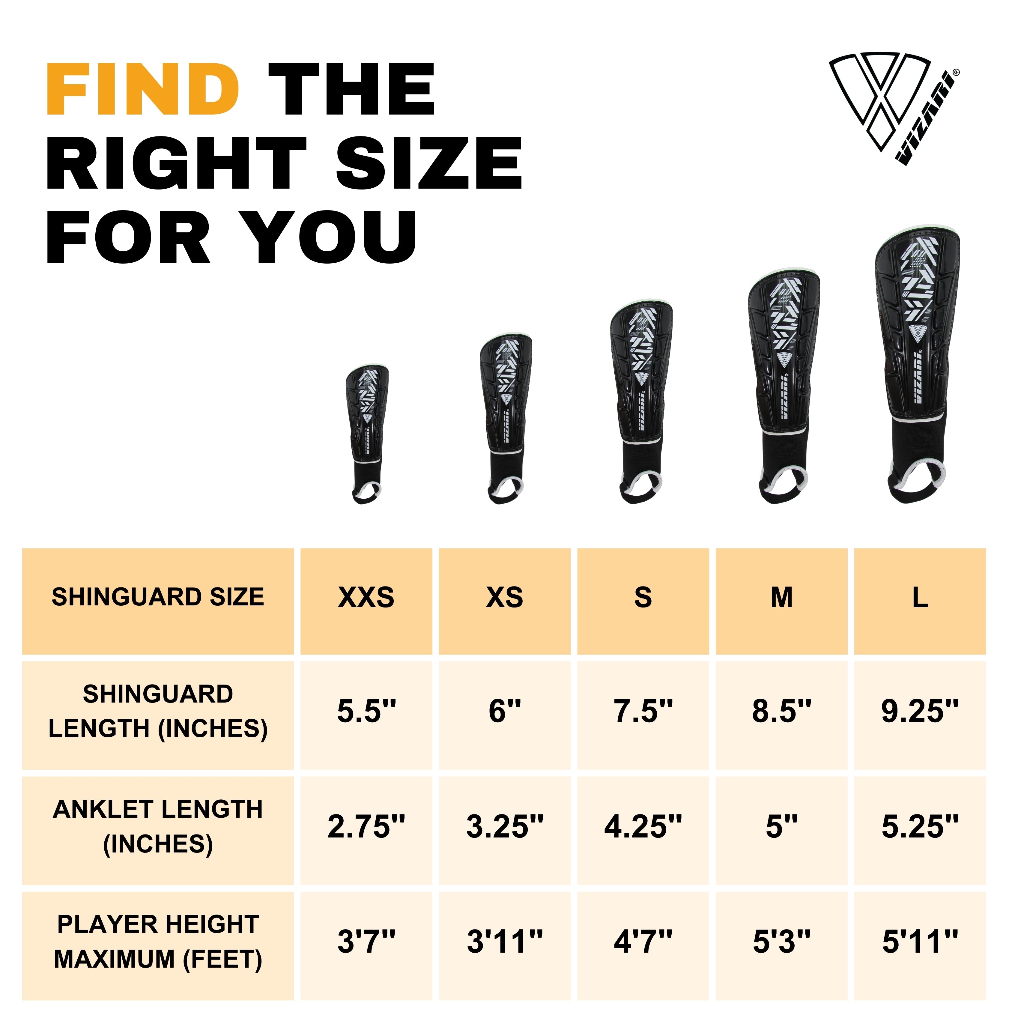 Malaga Soccer Shin Guard with Adjustable Straps-Sky/Yellow