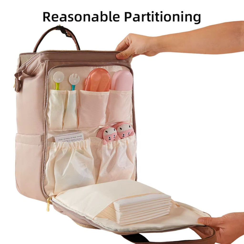 Open-Wide Diaper Backpack