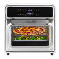 MegaChef 21.13 Quart Stainless Steel Digital Electric Multi-Function Air Fryer and Counter Top Oven in Silver