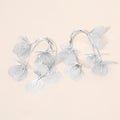 Metal Cutout Floral Wire Drop Earrings