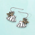 Metal Starfish Shell Dangle Earrings