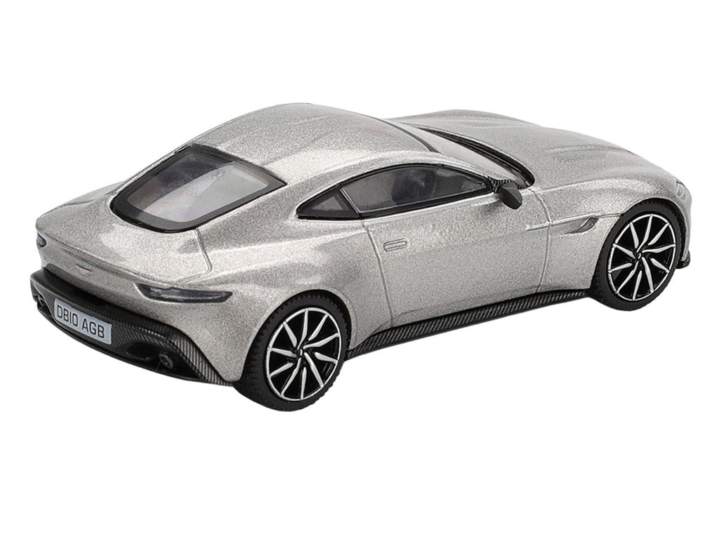 Aston Martin DB10 Silver Metallic 007 James Bond "Spectre" (2015) Movie Limited Edition 1/64 Diecast Model Car by Mini GT
