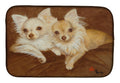 Chihuahua For the Pair Dish Drying Mat Absorbent Dish Drying Mat Pad for Kitchen Counter Dish Drainer Mat for Countertop, 14 x 21", Multicolor