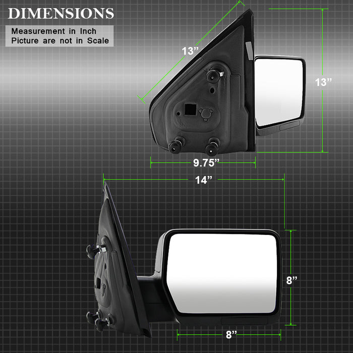 SPYDER Xtune Ford F150 04-06 Manual OE Mirror Right MIR-03348MB-M-R 9935305