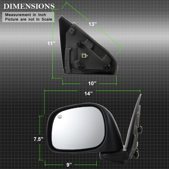 SPYDER xTune Dodge Ram 02-08 Power Heated OE Mirror - Left MIR-03DRAM02-PW-L 9938597