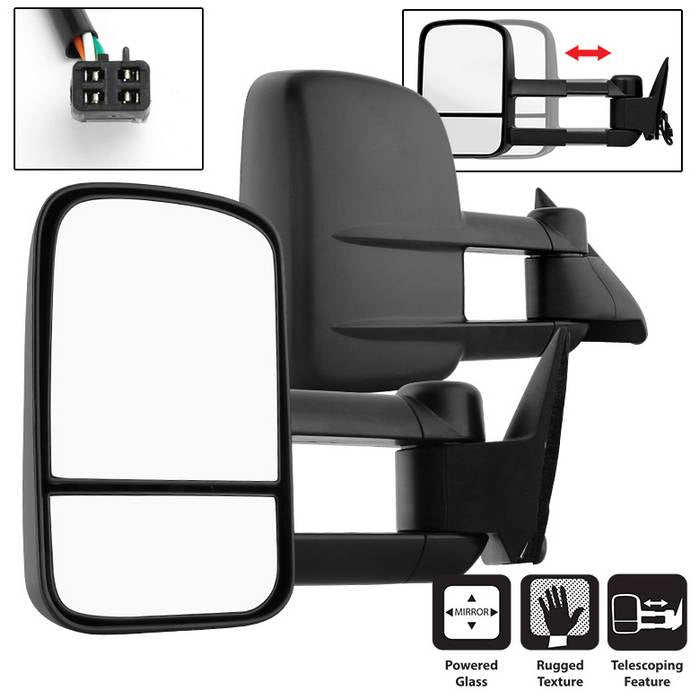 SPYDER xTune Chevy C10 88-98 Manual Extendable - Power Adjust Mirror - SET MIR-CCK88-PW-SET 9936135