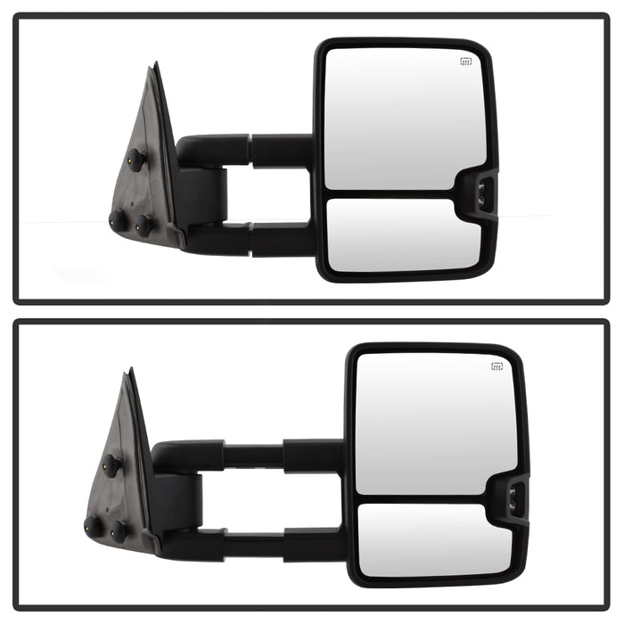 SPYDER xTune Chevy Silverado 03-06 G2 Heated Amber LED Signal Telescoping Mirrors MIR-CS03S-G2-PWH-AM-SET 9936685