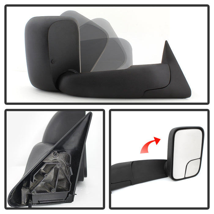 SPYDER Xtune Dodge Ram 98-01 Manual Extendable Power Heated Adjust Mirror Right MIR-DRAM98-PW-R 9932809