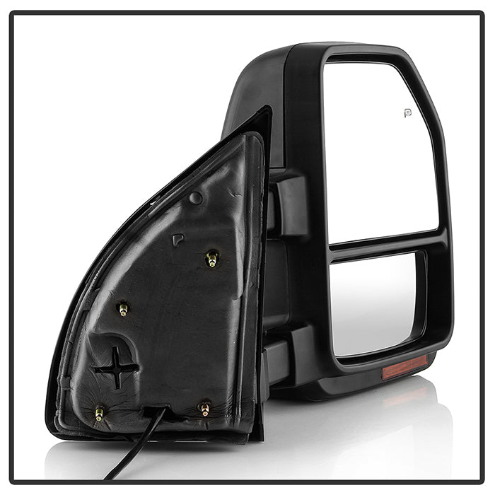 SPYDER xTune 99-07 Ford SuperDuty Heated LED Telescoping Pwr Mirrors-Smk (Pair) (MIR-FDSD99S-G4-PW-RSM-SET) 9943157