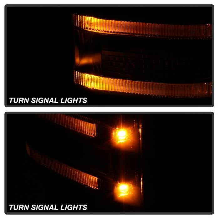 SPYDER xTune 99-07 Ford Super Duty Heated LED Signal Power Mirrors - Smk (Pair) (MIR-FDSD99S-G4-PW-SM-SET) 9943102