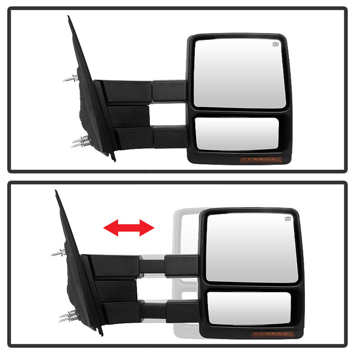 SPYDER Xtune Ford F150 04-06 Power Heated Amber LED Signal Telescoping Mirror Right MIR-FF15004S-PWH-AM-R 9935374