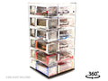 Acrylitower Showcase Large 24 Car Display Desktop Spinner with Cover Clear "Mijo Exclusives" for 1/64 Scale Models