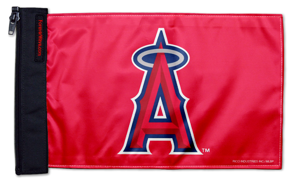 Los Angeles Angels 11"x17" Forever Wave Flag for Jeep Wrangler JK 2-Door 2007-2018