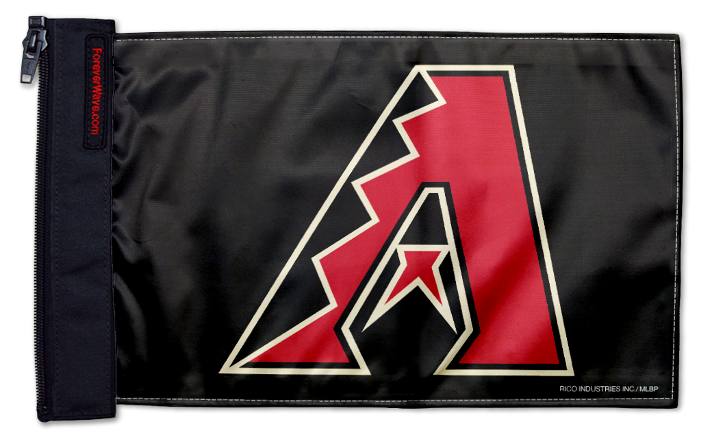Arizona Diamondbacks 11"x17" Forever Wave Flag for Jeep Wrangler TJ 1996-2006