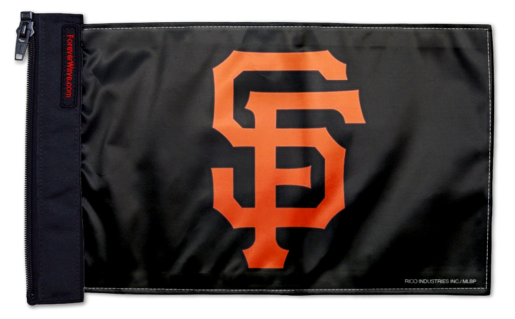 San Francisco Giants 11"x17" Forever Wave Flag for Jeep Wrangler CJ-7 and CJ-8 1976-1986