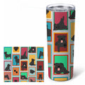 Pug 20 oz Skinny Tumbler with Lid and Straw