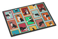 Lots of Boston Terrier Doormat Indoor Outdoor 24H X 36W Front Door Mat Rugs for Entryway, Non Slip Washable Low Pile,