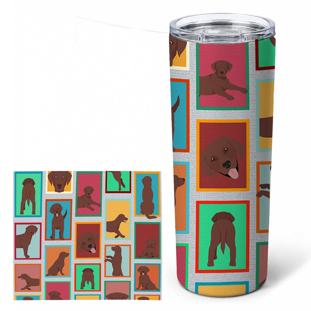 Labrador Retriever 20 oz Skinny Tumbler with Lid and Straw