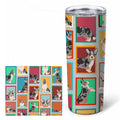 Corgi 20 oz Skinny Tumbler with Lid and Straw