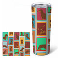 Dachshund 20 oz Skinny Tumbler with Lid and Straw