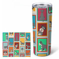 Schnauzer 20 oz Skinny Tumbler with Lid and Straw