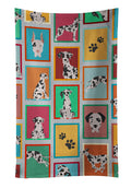 Lots of Harlequin Natural Ears Great Dane Kitchen Towel Velour Plush Front and Cotton Loop Back Machine Washable