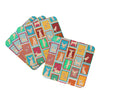 Lots of Chihuahua Foam Coasters Set of 4 Cup Coasters for Indoor Outdoor, Tabletop Protection, Anti Slip, Mouse pad Material