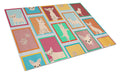 Lots of Chihuahua Cutting Board Tempered Glass Kitchen Cutting Surface, Heat Resistant Chopping, Non-Slip Feet, Food Prep & Serving