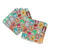 Lots of Dalmatian Foam Coasters Set of 4 Cup Coasters for Indoor Outdoor, Tabletop Protection, Anti Slip, Mouse pad Material