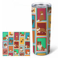 Sheltie 20 oz Skinny Tumbler with Lid and Straw