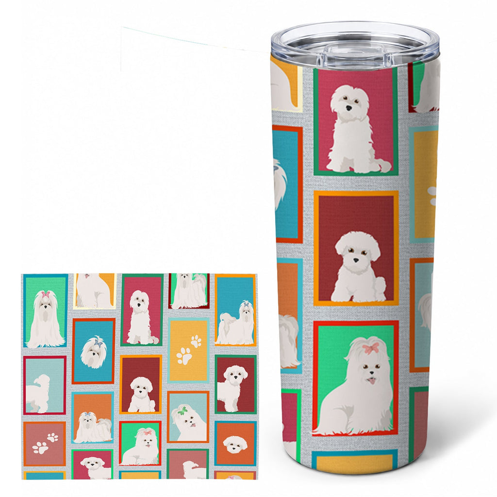 Maltese 20 oz Skinny Tumbler with Lid and Straw