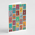 Lots of Italian Greyhound Greeting Cards Pack of 8 Blank Cards with Envelopes Whimsical A7 Size 5x7
