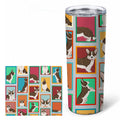 Corgi 20 oz Skinny Tumbler with Lid and Straw