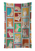 Lots of Fawn Cardigan Corgi Kitchen Towel Velour Plush Front and Cotton Loop Back Machine Washable