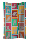 Lots of Grey Labrador Retriever Kitchen Towel Velour Plush Front and Cotton Loop Back Machine Washable