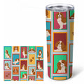 Lots of Blenheim Cavalier Spaniel Stainless Steel Skinny Tumbler 20 oz Vacuum Double Walled Reusable Insulated Travel Cup