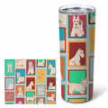 Lots of Wheaten Scottish Terrier Stainless Steel Skinny Tumbler 20 oz Vacuum Double Walled Reusable Insulated Travel Cup